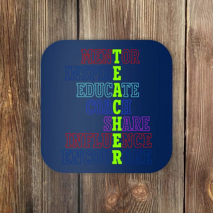 Teacher Definition Inspirational Coaster