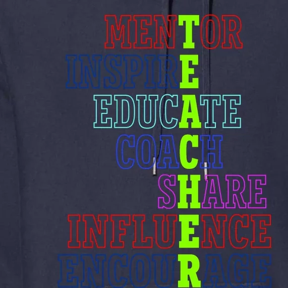 Teacher Definition Inspirational Premium Hoodie