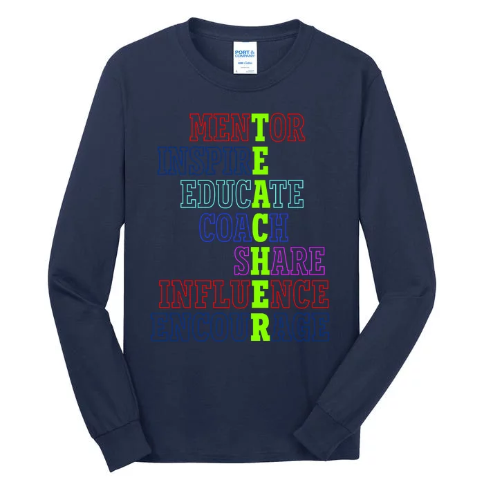 Teacher Definition Inspirational Tall Long Sleeve T-Shirt