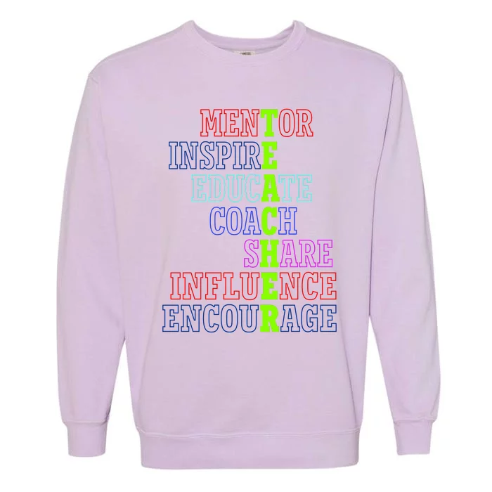 Teacher Definition Inspirational Garment-Dyed Sweatshirt