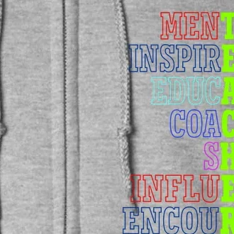 Teacher Definition Inspirational Full Zip Hoodie