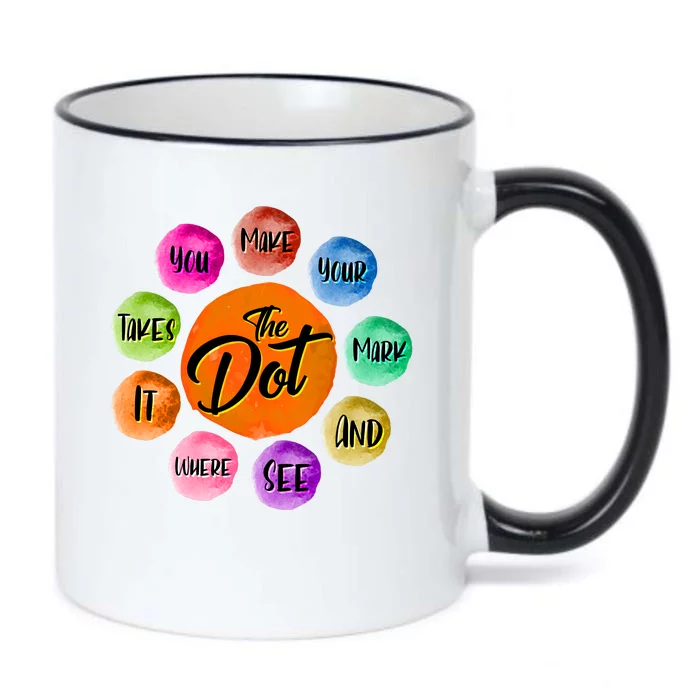 The DOT International Dot Day Black Color Changing Mug