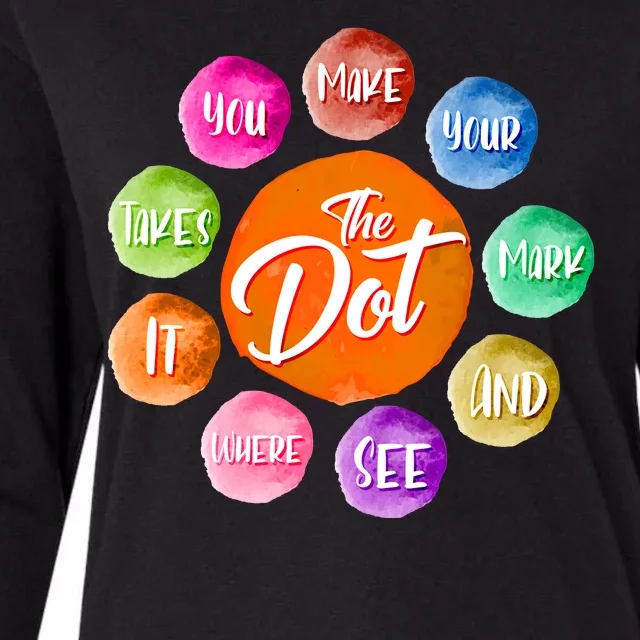 The DOT International Dot Day Womens Cotton Relaxed Long Sleeve T-Shirt