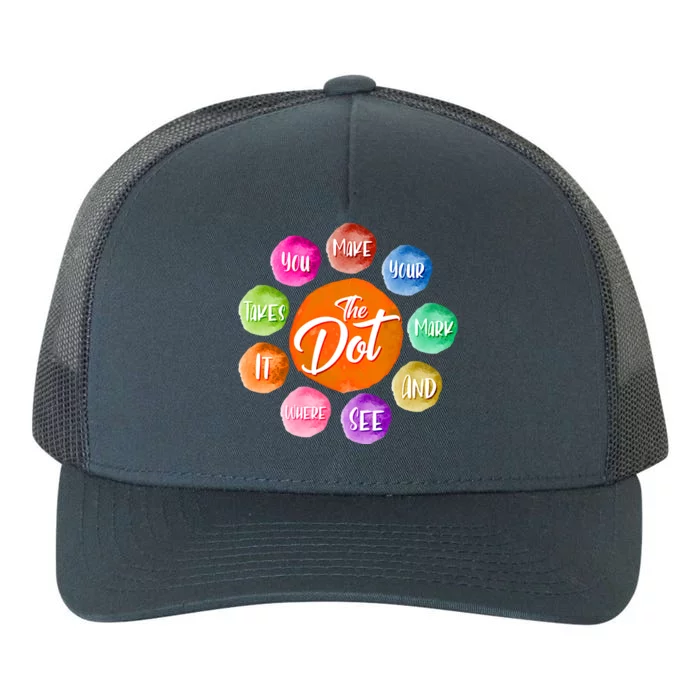 The DOT International Dot Day Yupoong Adult 5-Panel Trucker Hat