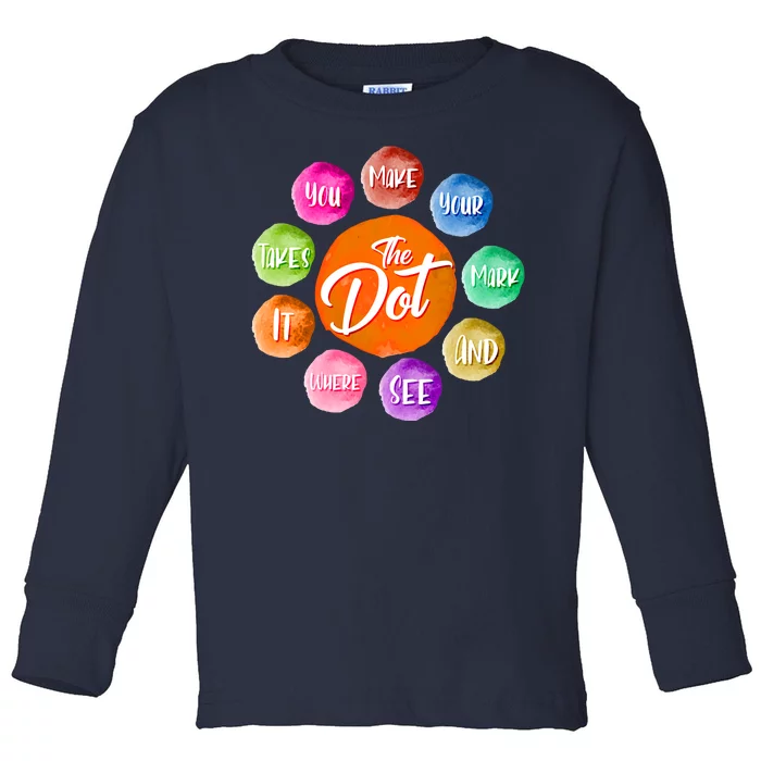 The DOT International Dot Day Toddler Long Sleeve Shirt