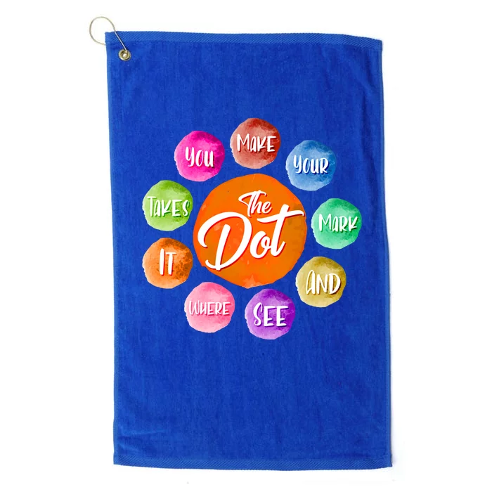 The DOT International Dot Day Platinum Collection Golf Towel