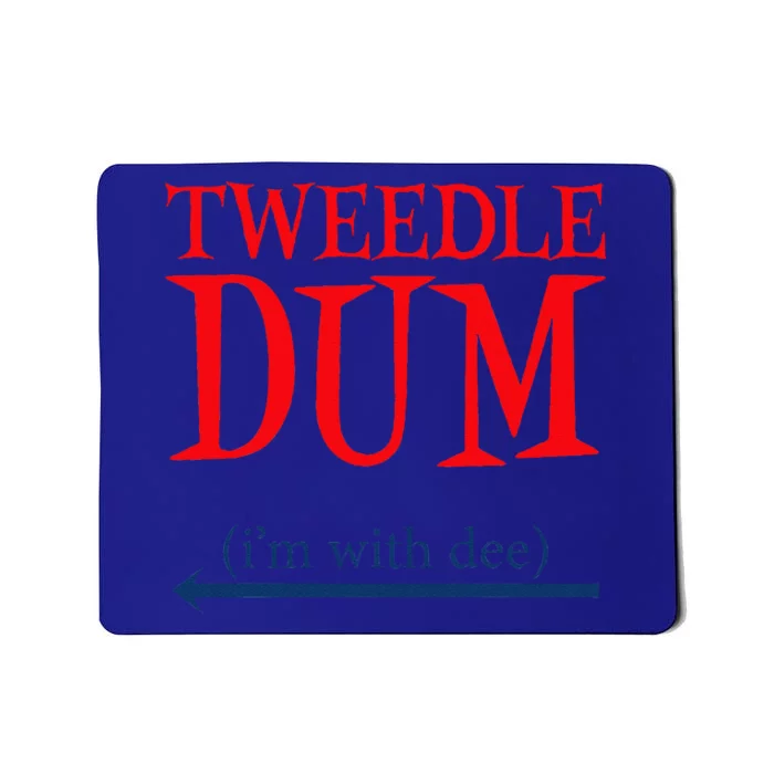 Tweedle Dum IM With Dee Lazy Couple Halloween Costumes Mousepad