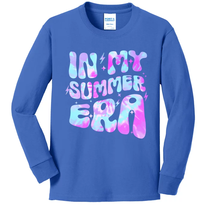 Tie Dye In My Summer Era Funny Last Day Of School Gift Kids Long Sleeve Shirt