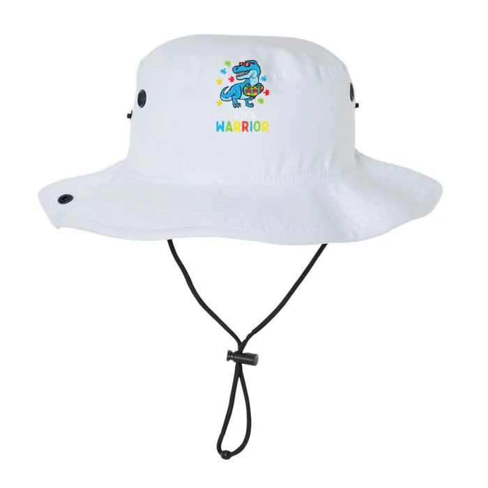 Trex Dino I Am A Warrior Autism Awareness Legacy Cool Fit Booney Bucket Hat