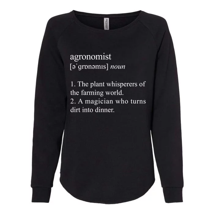 Turn Dirt Into Dinner Agronomist Definition Cool Gift Womens California Wash Sweatshirt