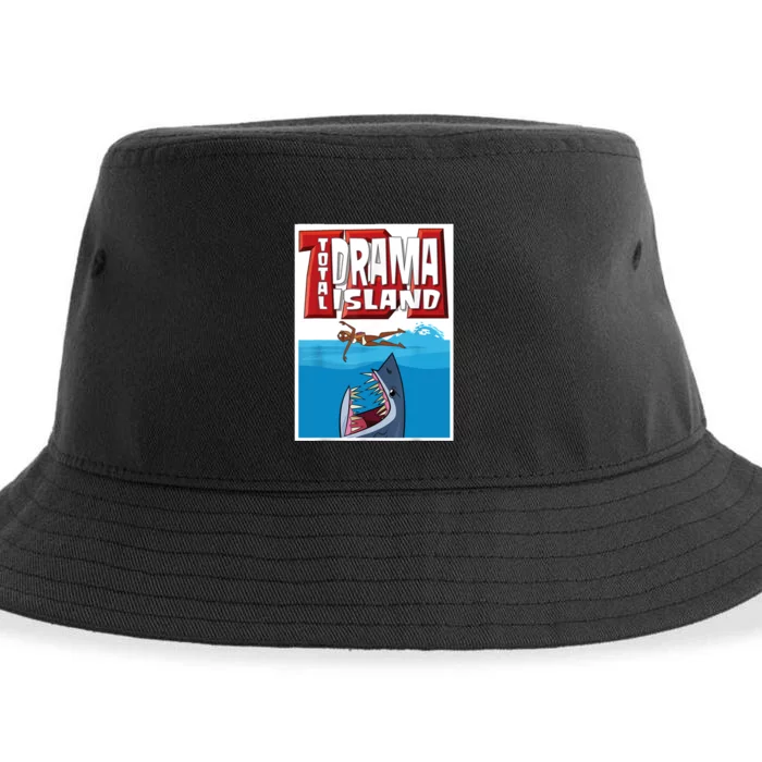 Total Drama Island Shark Logo Sustainable Bucket Hat