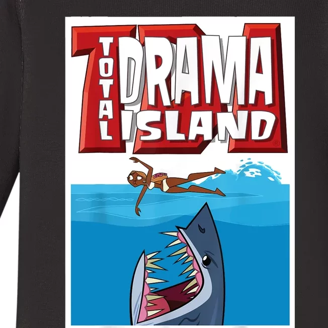 Total Drama Island Shark Logo Baby Long Sleeve Bodysuit