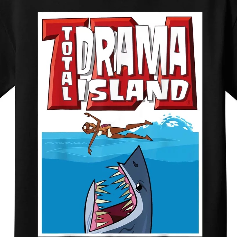 Total Drama Island Shark Logo Kids T-Shirt