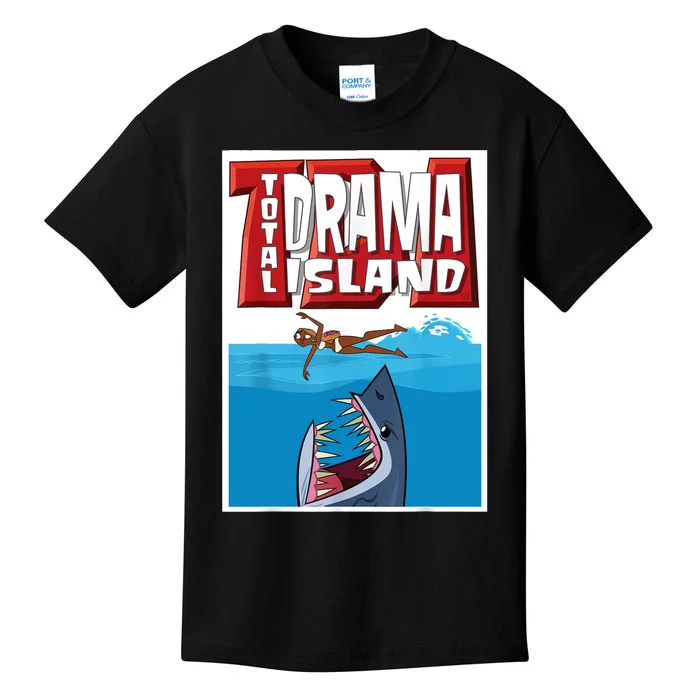 Total Drama Island Shark Logo Kids T-Shirt