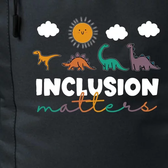 Trex Dinosaur Inclusion Matters Special Education Teacher Daily Commute Backpack