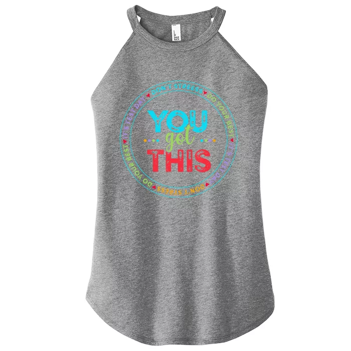 Testing Day ItS Test Day You Got This Teacher Student Women’s Perfect Tri Rocker Tank