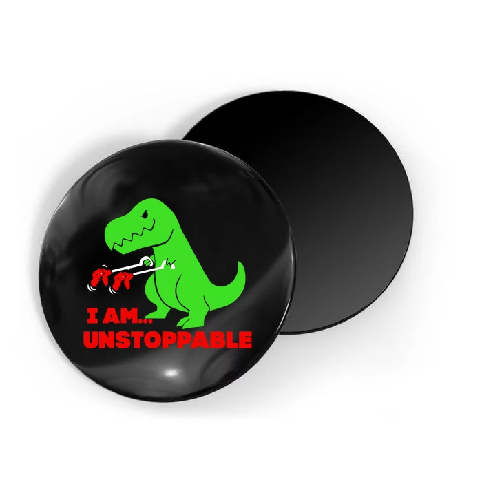 Trex Dinosaur I Am Unstoppable Gifts Xmas Magnet