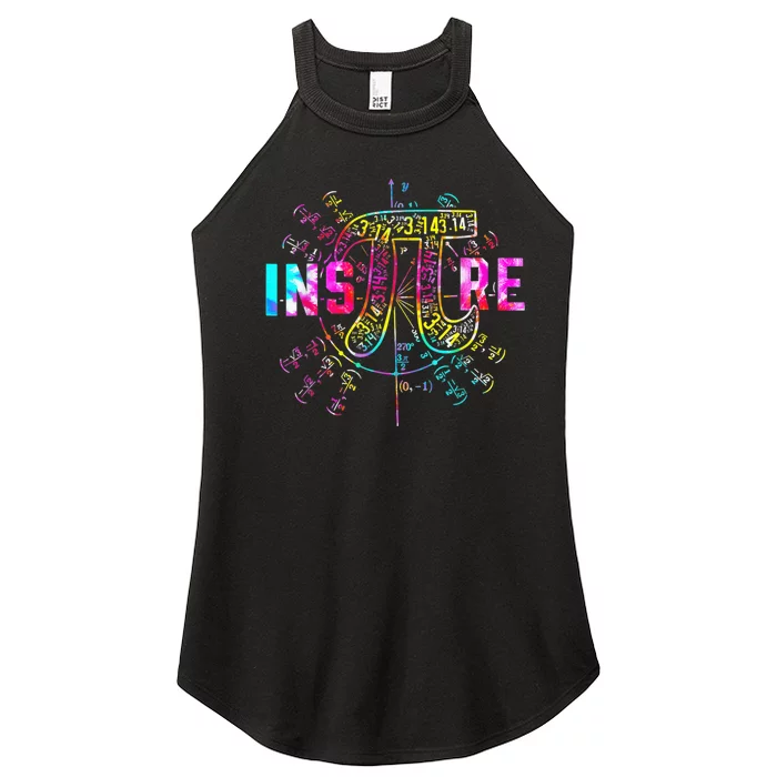 Tie Dye Inspire Pi 3 14 Day Greek Symbol Math Teacher 3 14 Women’s Perfect Tri Rocker Tank