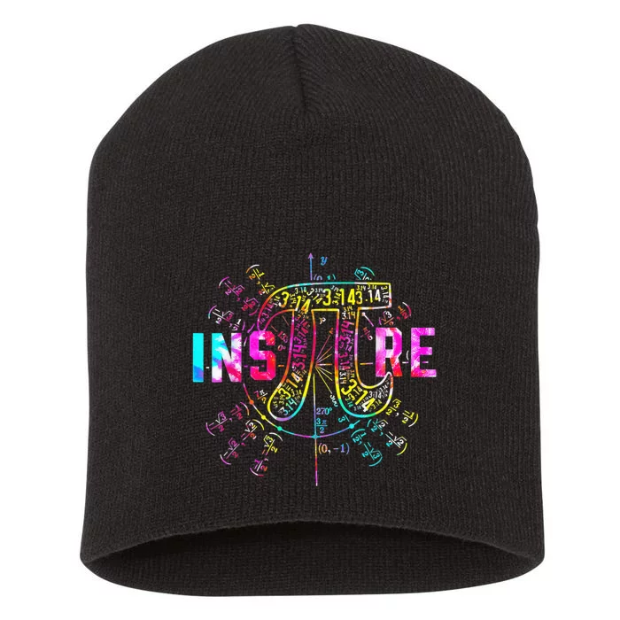 Tie Dye Inspire Pi 3 14 Day Greek Symbol Math Teacher 3 14 Short Acrylic Beanie