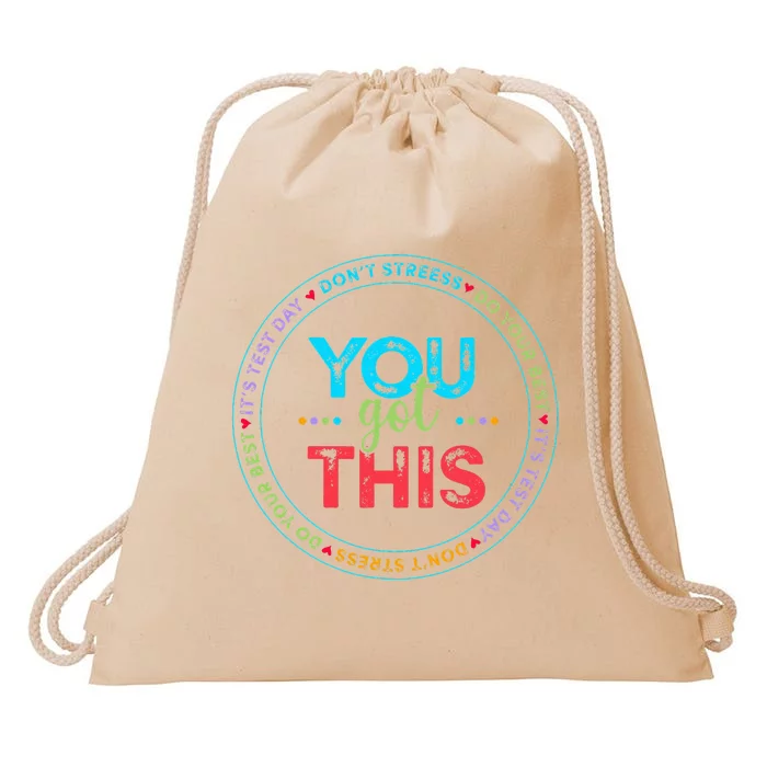 Testing Day Its Test Day You Got This Teacher Student Kids Drawstring Bag