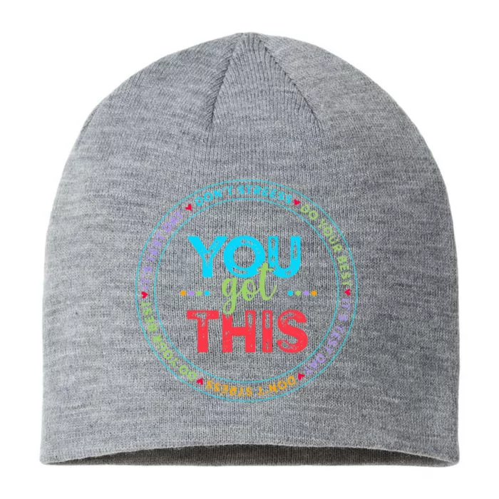 Testing Day Its Test Day You Got This Teacher Student Kids 8 1/2in Sustainable Knit Beanie