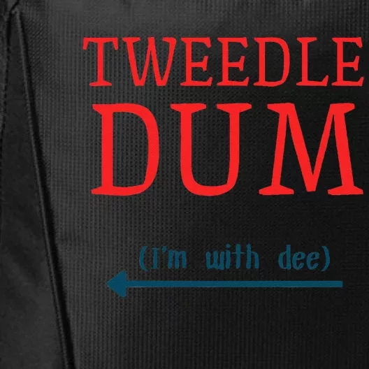 Tweedle Dum IM With Dee Couple & Friends Funny Lazy Costume Gift City Backpack