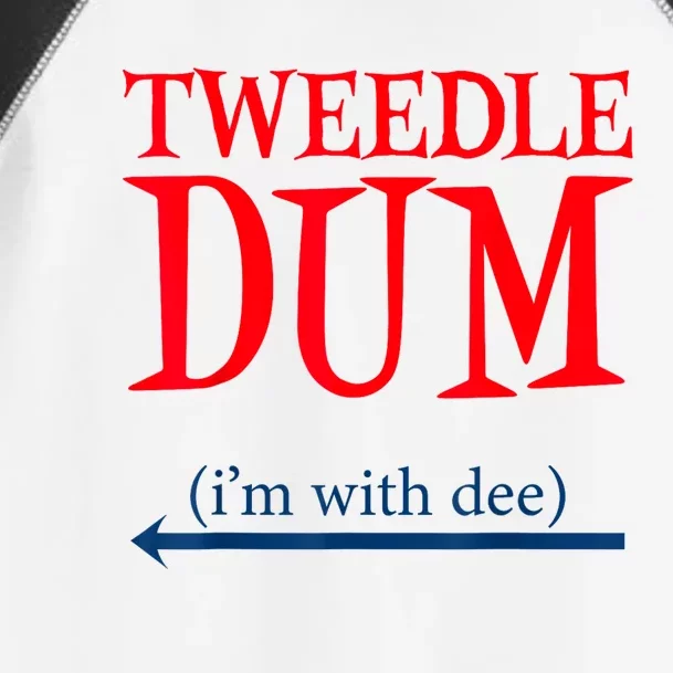 Tweedle Dum IM With Dee Lazy Couple Halloween Costumes Toddler Fine Jersey T-Shirt