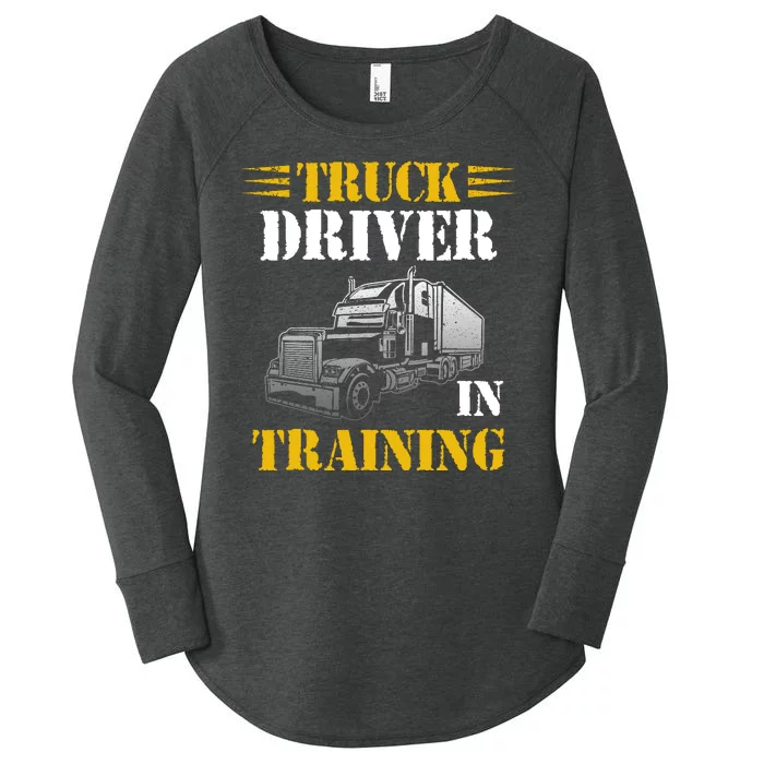 Truck Driver In Training Women's Perfect Tri Tunic Long Sleeve Shirt