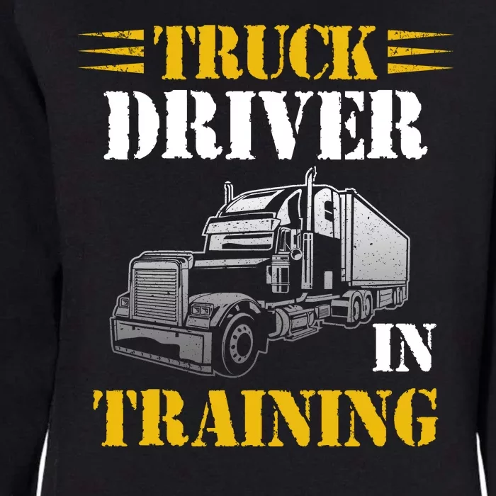 Truck Driver In Training Womens California Wash Sweatshirt