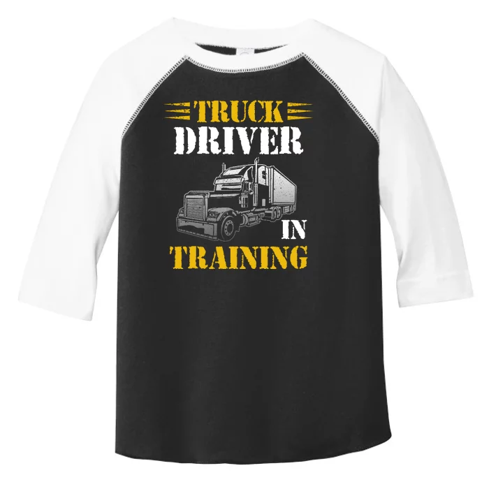 Truck Driver In Training Toddler Fine Jersey T-Shirt