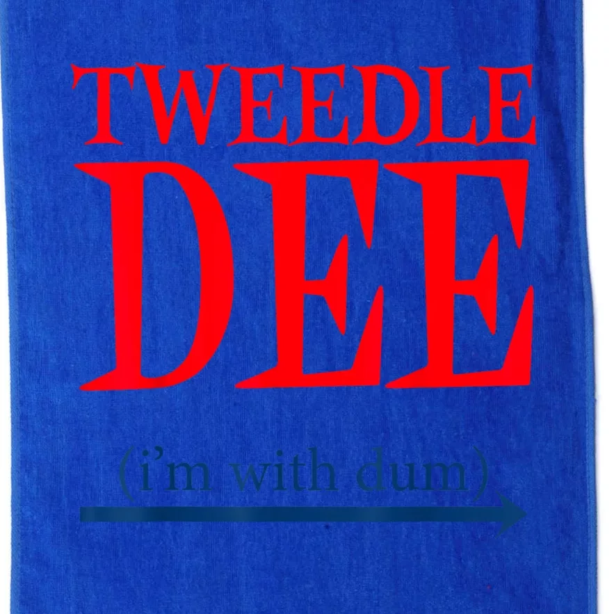 Tweedle Dee IM With Dum Lazy Couple Halloween Costumes Platinum Collection Golf Towel