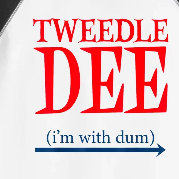 Tweedle Dee IM With Dum Lazy Couple Halloween Costumes Toddler Fine Jersey T-Shirt