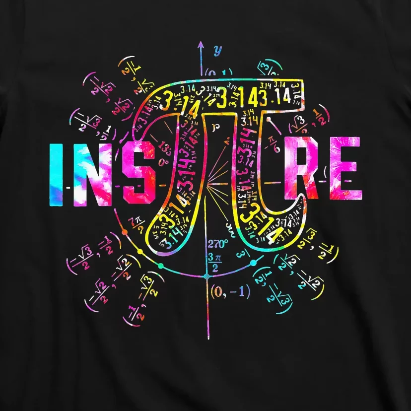 Tie Dye Inspire Pi 3 14 Day Greek Symbol Math Teacher 3 14 T-Shirt