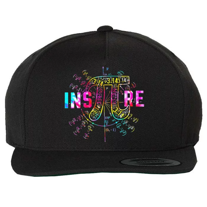 Tie Dye Inspire Pi 3 14 Day Greek Symbol Math Teacher 3 14 Wool Snapback Cap