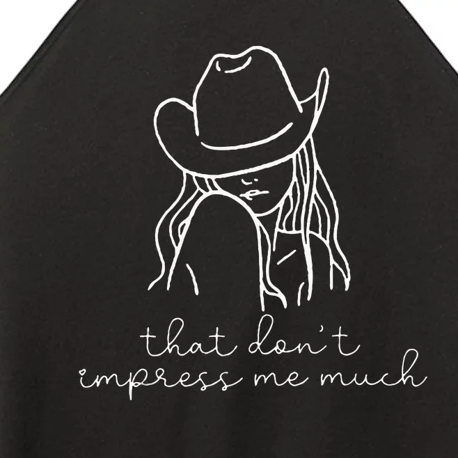 That Dont Impress Me Much Women’s Perfect Tri Rocker Tank