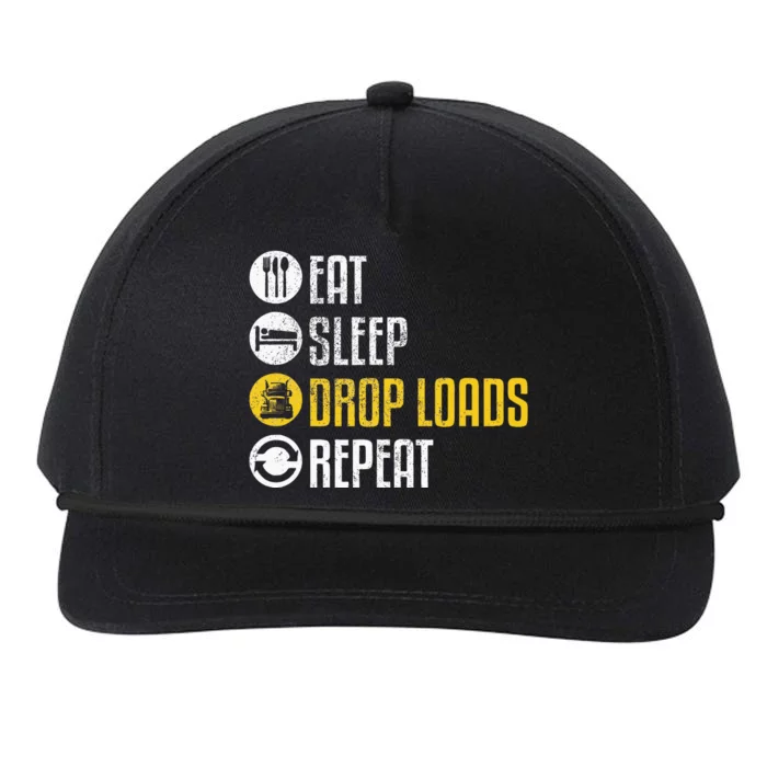 Truck Driver Joke Saying Trucker Snapback Five-Panel Rope Hat