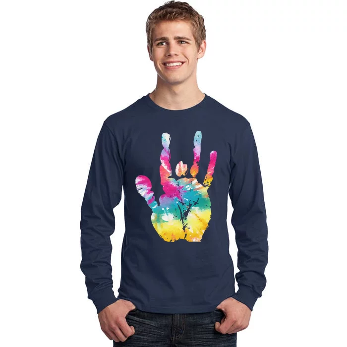 Tie Dye Jerry Hand Vintage Tall Long Sleeve T-Shirt