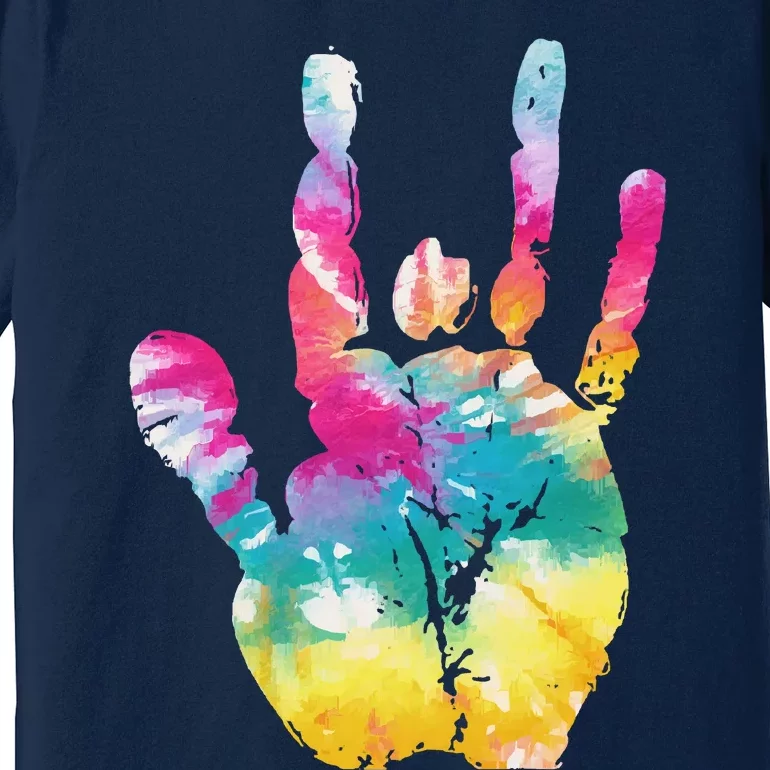 Tie Dye Jerry Hand Vintage Premium T-Shirt