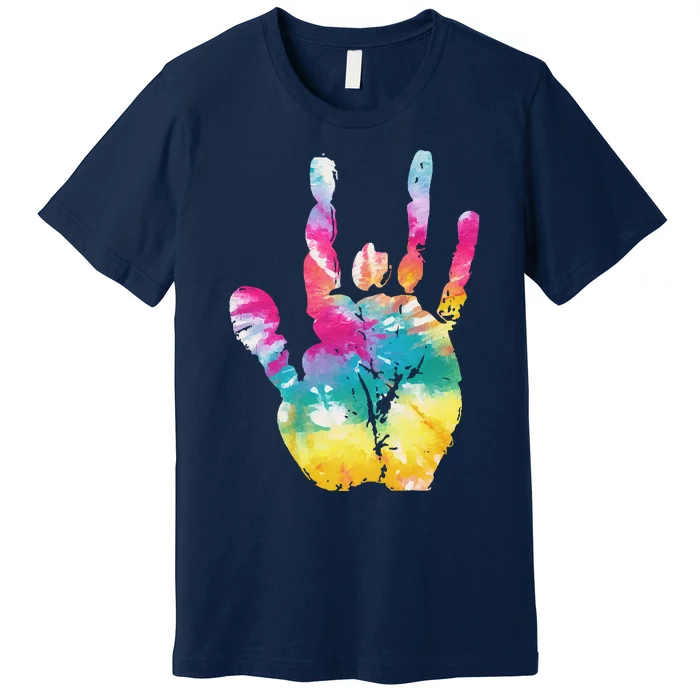 Tie Dye Jerry Hand Vintage Premium T-Shirt