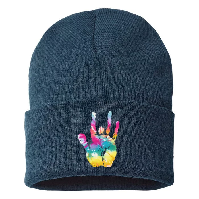 Tie Dye Jerry Hand Vintage Sustainable Knit Beanie