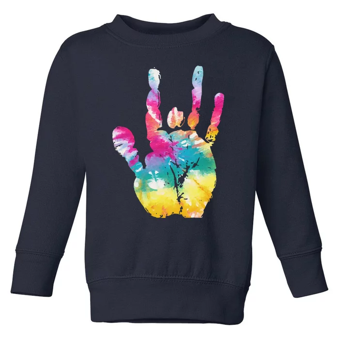 Tie Dye Jerry Hand Vintage Toddler Sweatshirt