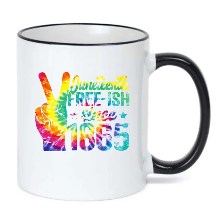 Tie Dye Juneteenth Black History Freegreat Giftish Since 1865 African Cool Gift Black Color Changing Mug