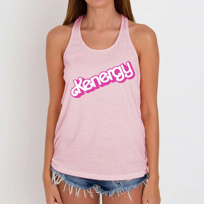 Tie Dye Ken Kenergy Women's Knotted Racerback Tank