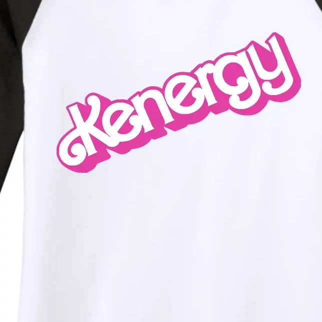 Tie Dye Ken Kenergy Women's Tri-Blend 3/4-Sleeve Raglan Shirt