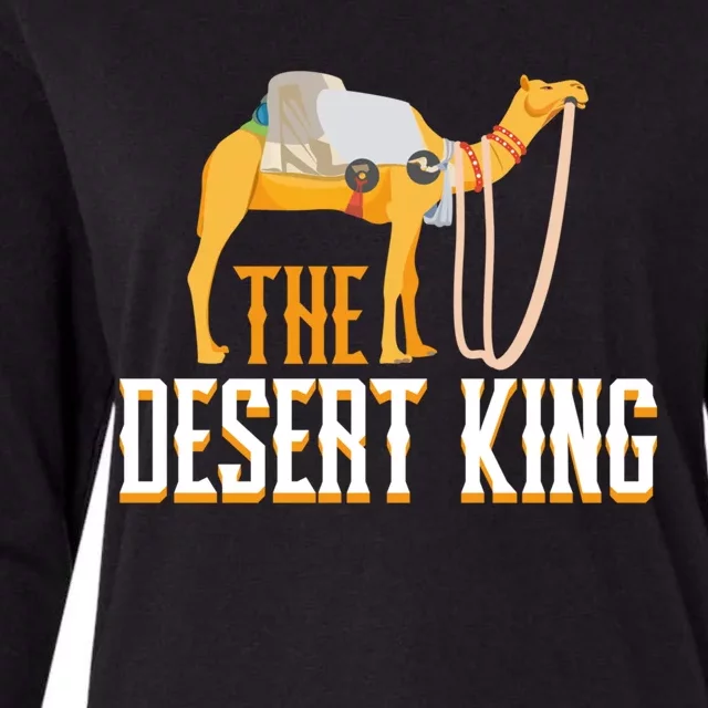 The Desert King Desert Animal Camel Meaningful Gift Womens Cotton Relaxed Long Sleeve T-Shirt