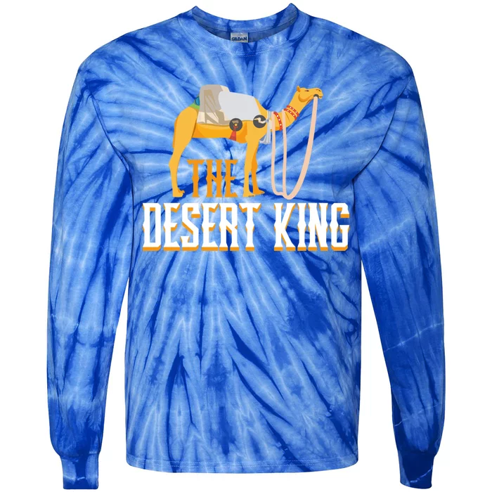 The Desert King Desert Animal Camel Meaningful Gift Tie-Dye Long Sleeve Shirt