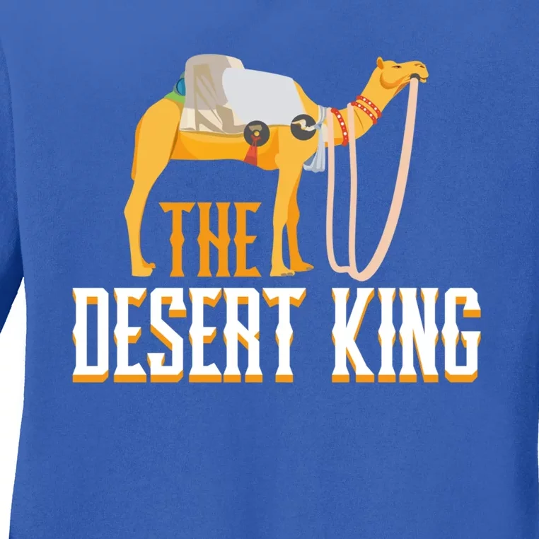 The Desert King Desert Animal Camel Meaningful Gift Ladies Long Sleeve Shirt