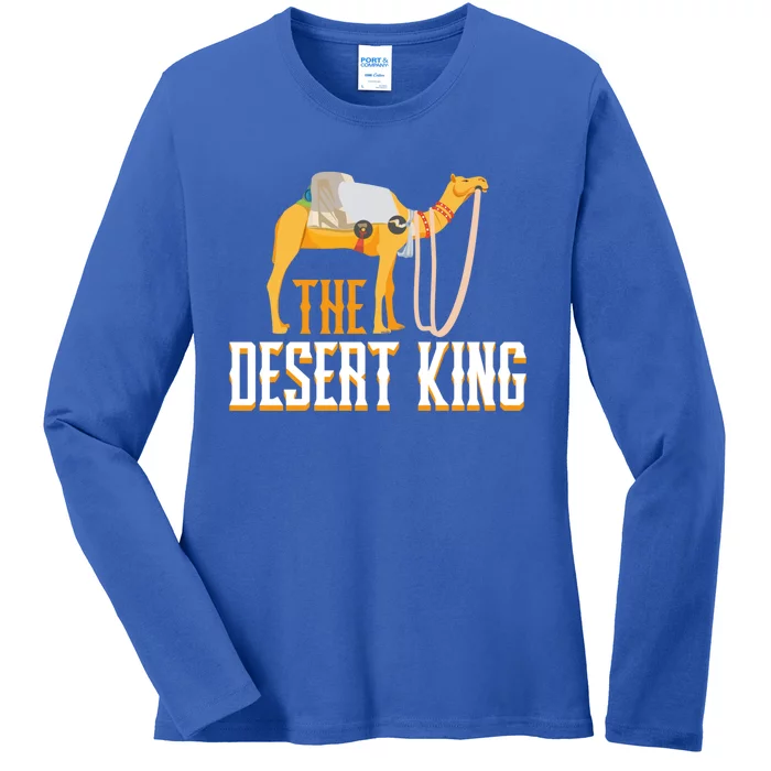 The Desert King Desert Animal Camel Meaningful Gift Ladies Long Sleeve Shirt