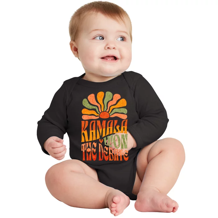 The Debate Kamala Harris Tim Walz Election 2024 Baby Long Sleeve Bodysuit