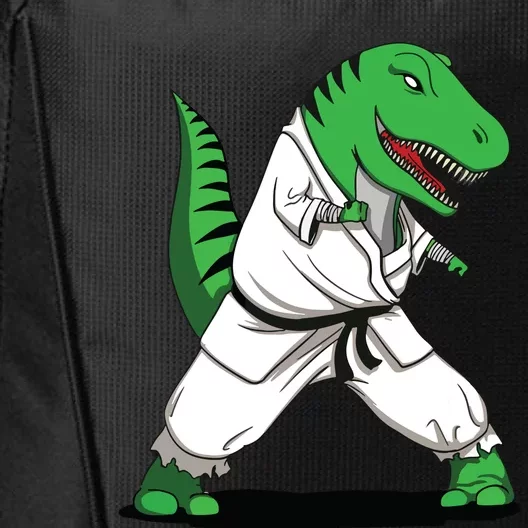 TRex Dinosaur Karate Ninja Martial Arts Funny City Backpack